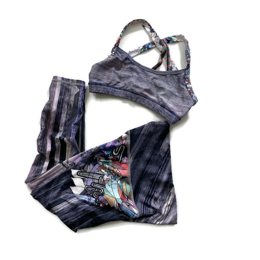 Niyama Sol Capri and Sports Bra Set Sz XS